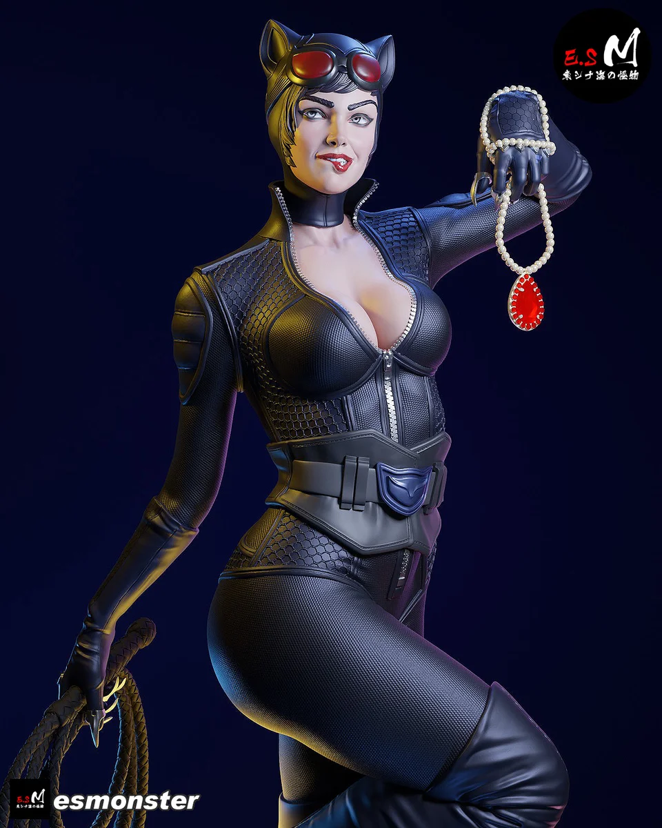 Catwoman | Fan Art | 3D Printed Resin Model Garage Kit | *Un-Painted* | ES Monster
