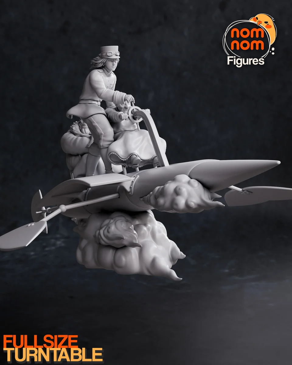 Howl | Fan Art | 3D Printed Resin Model Garage Kit | *Un-Painted* | Nomnom 9