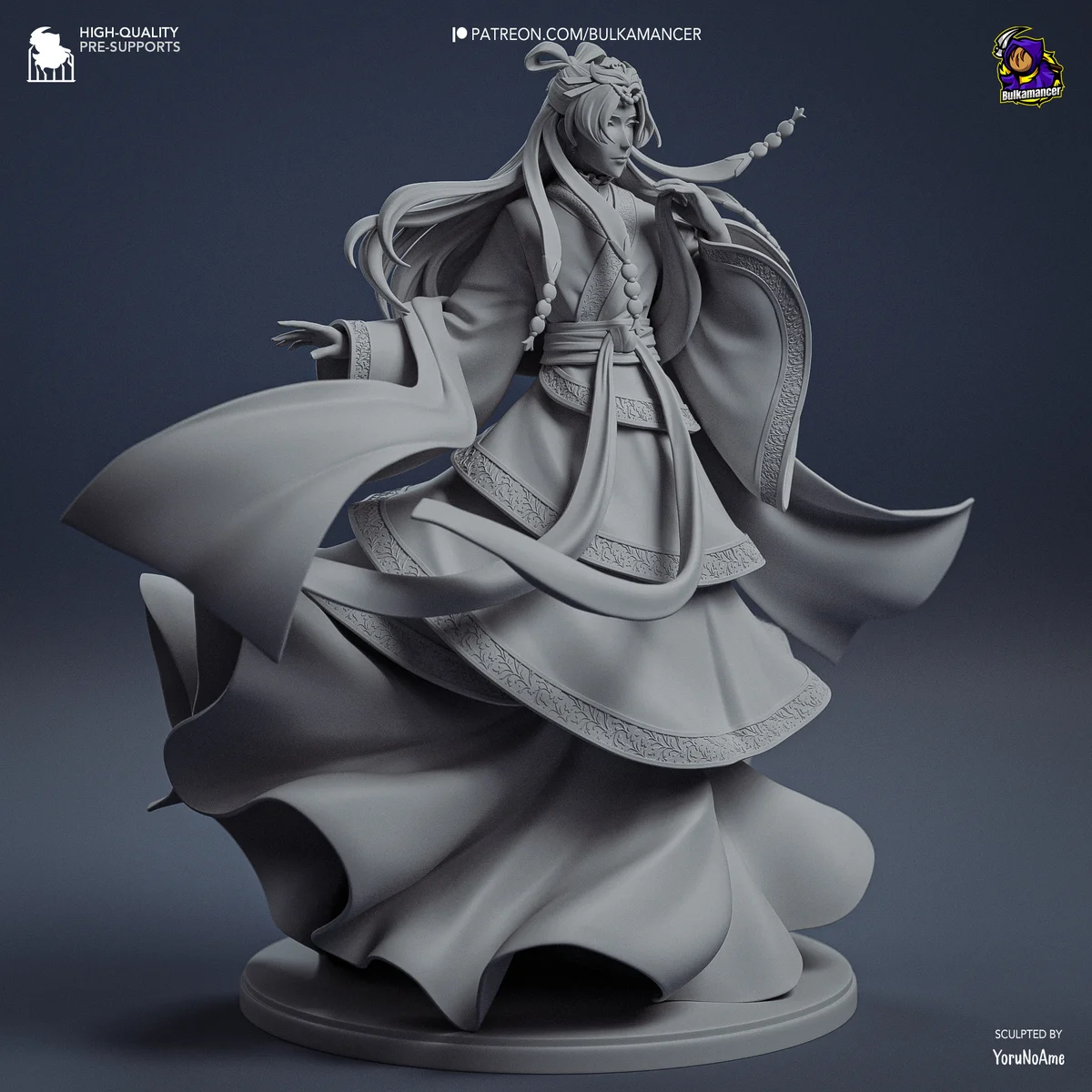Jinshi | Fan Art | 3D Printed Resin Model Garage Kit | *Un-Painted* | Bulkamancer 7