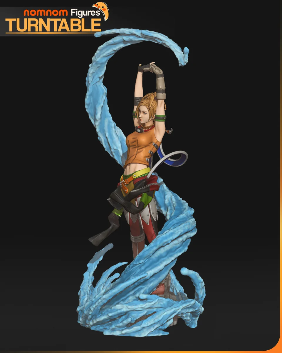 Rikku | Fan Art | 3D Printed Resin Model Garage Kit | *Un-Painted* | Nomnom 4