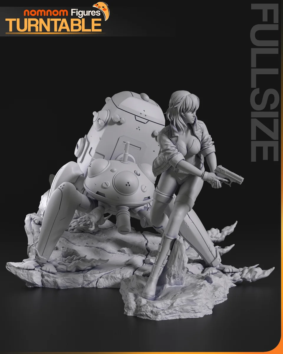 Motoko Kusanagi | Fan Art | 3D Printed Resin Model Garage Kit | *Un-Painted* | Nomnom 4
