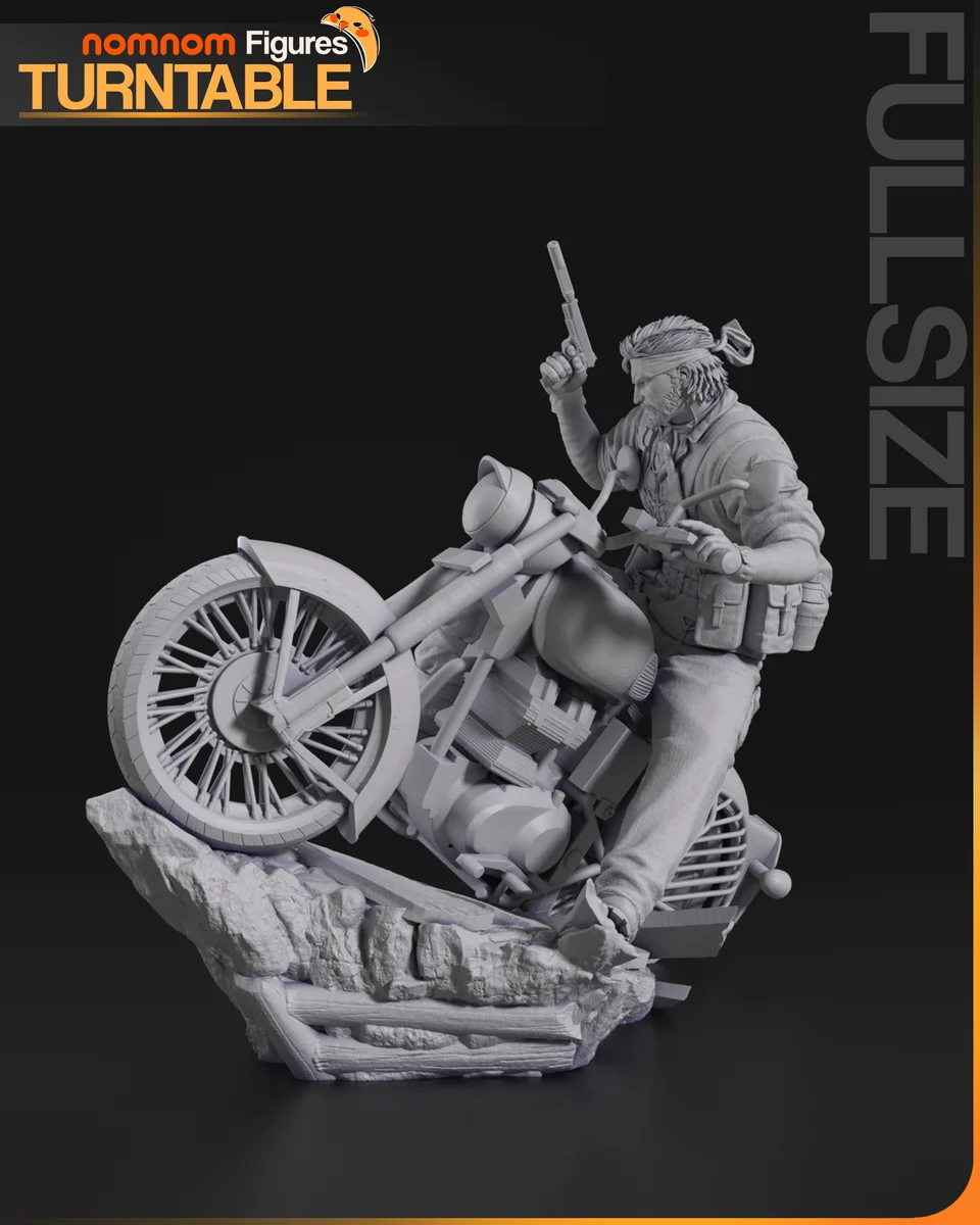 Snake | Fan Art | 3D Printed Resin Model Garage Kit | *Un-Painted* | Nomnom 10