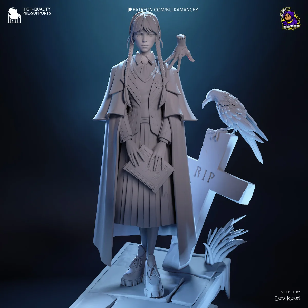 Gothic Daughter | Fan Art | 3D Printed Resin Model Garage Kit | *Un-Painted* | Bulkamancer 8