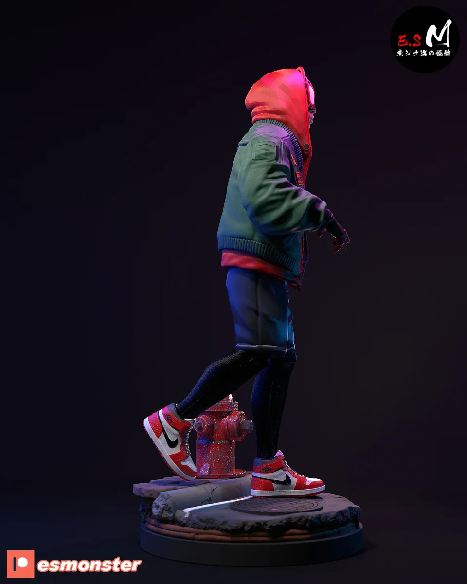 Miles Morales | Fan Art | 3D Printed Resin Model Garage Kit | *Un-Painted* | ES Monster 3