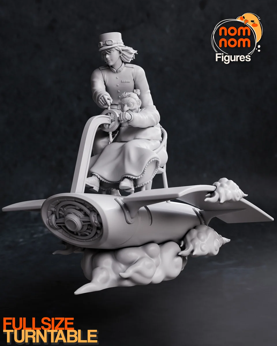 Howl | Fan Art | 3D Printed Resin Model Garage Kit | *Un-Painted* | Nomnom 3