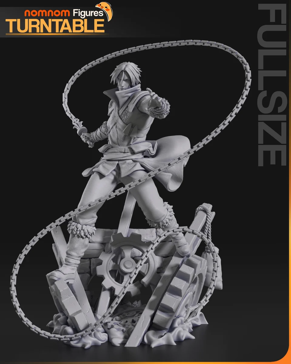 Trevor Belmont | Fan Art | 3D Printed Resin Model Garage Kit | *Un-Painted* | Nomnom 4