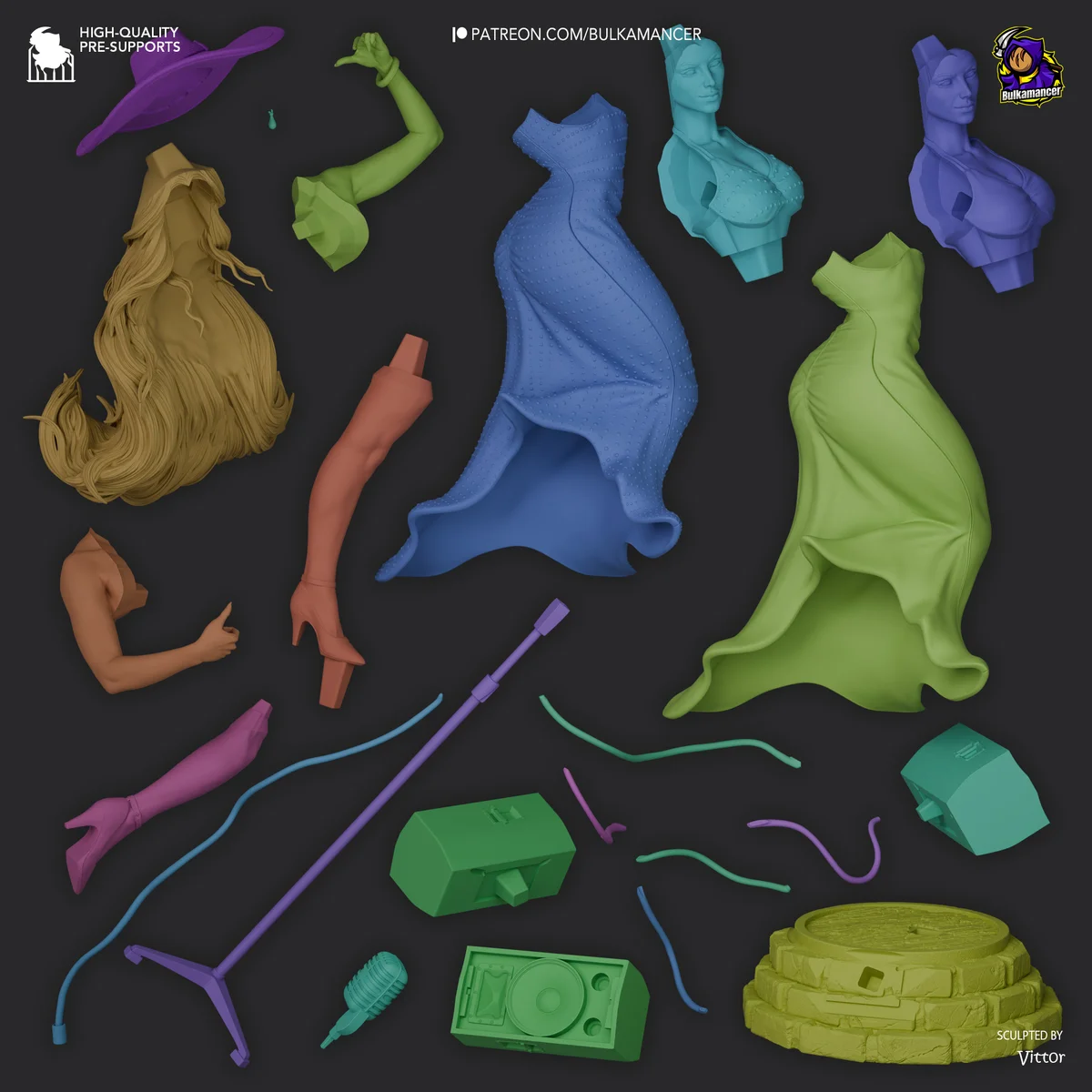 Pauline | Fan Art | 3D Printed Resin Model Garage Kit | *Un-Painted* | Bulkamancer 4
