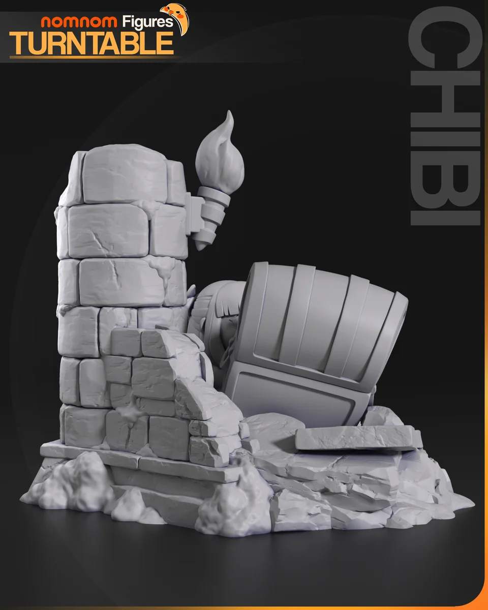 Chibi Mimic Chest x Frieren | Fan Art | 3D Printed Resin Model Garage Kit | *Un-Painted* | Nomnom 6