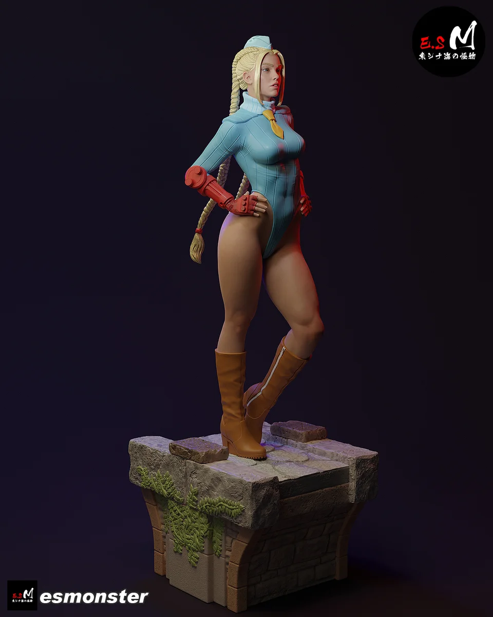 Cammy P4 | Fan Art | 3D Printed Resin Model Garage Kit | *Un-Painted* | ES Monster 3