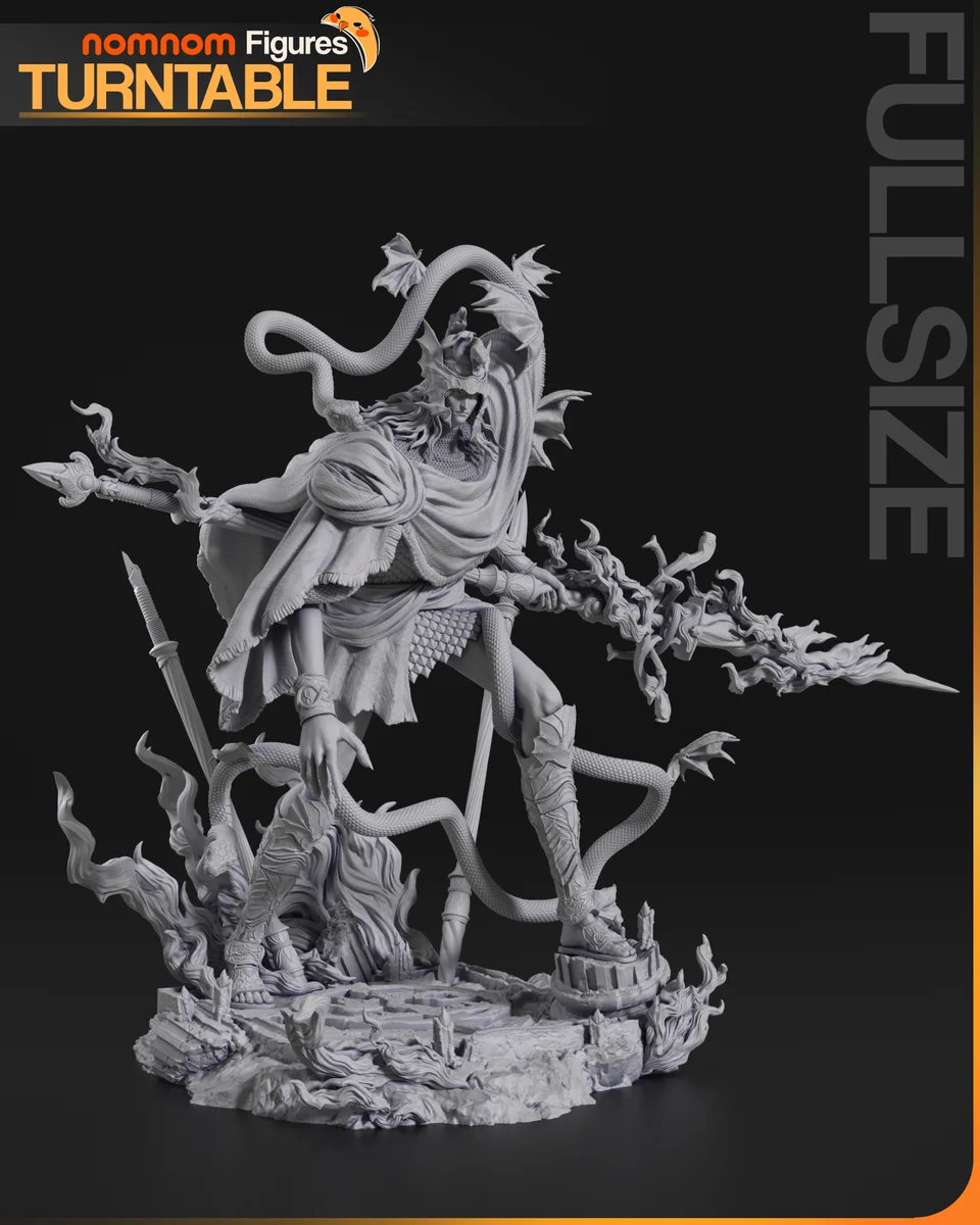 Messmer the Impaler | Fan Art | 3D Printed Resin Model Garage Kit | *Un-Painted* | Nomnom 5