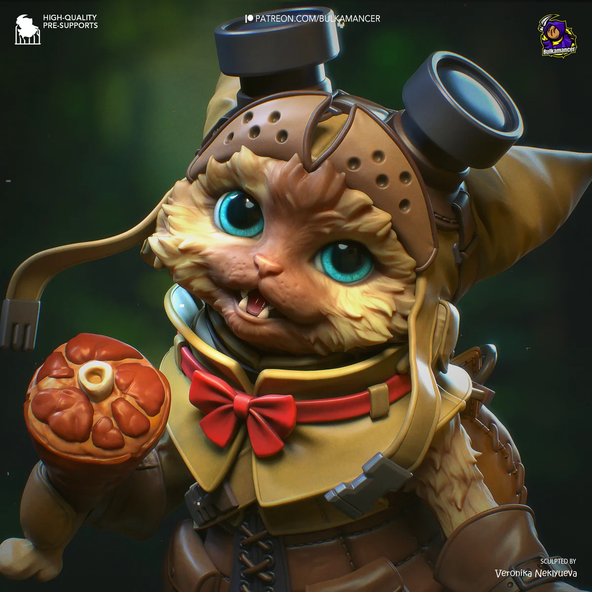 Palico and Toad | Fan Art | 3D Printed Resin Model Garage Kit | *Un-Painted* | Bulkamancer