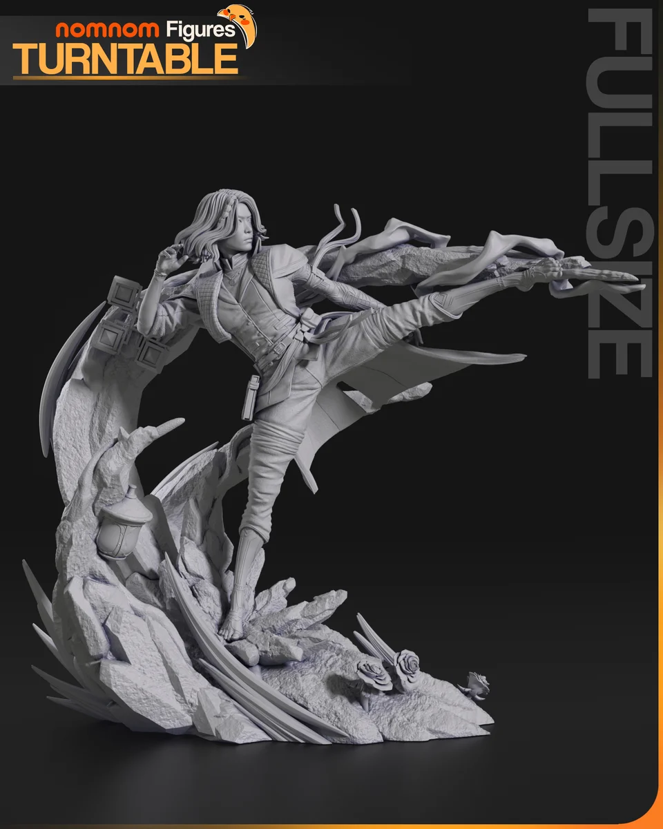 Lune | Fan Art | 3D Printed Resin Model Garage Kit | *Un-Painted* | Nomnom 4