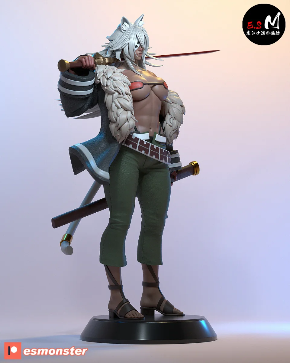 Ghislaine Dedoldia | Fan Art | 3D Printed Resin Model Garage Kit | *Un-Painted* | ES Monster 3
