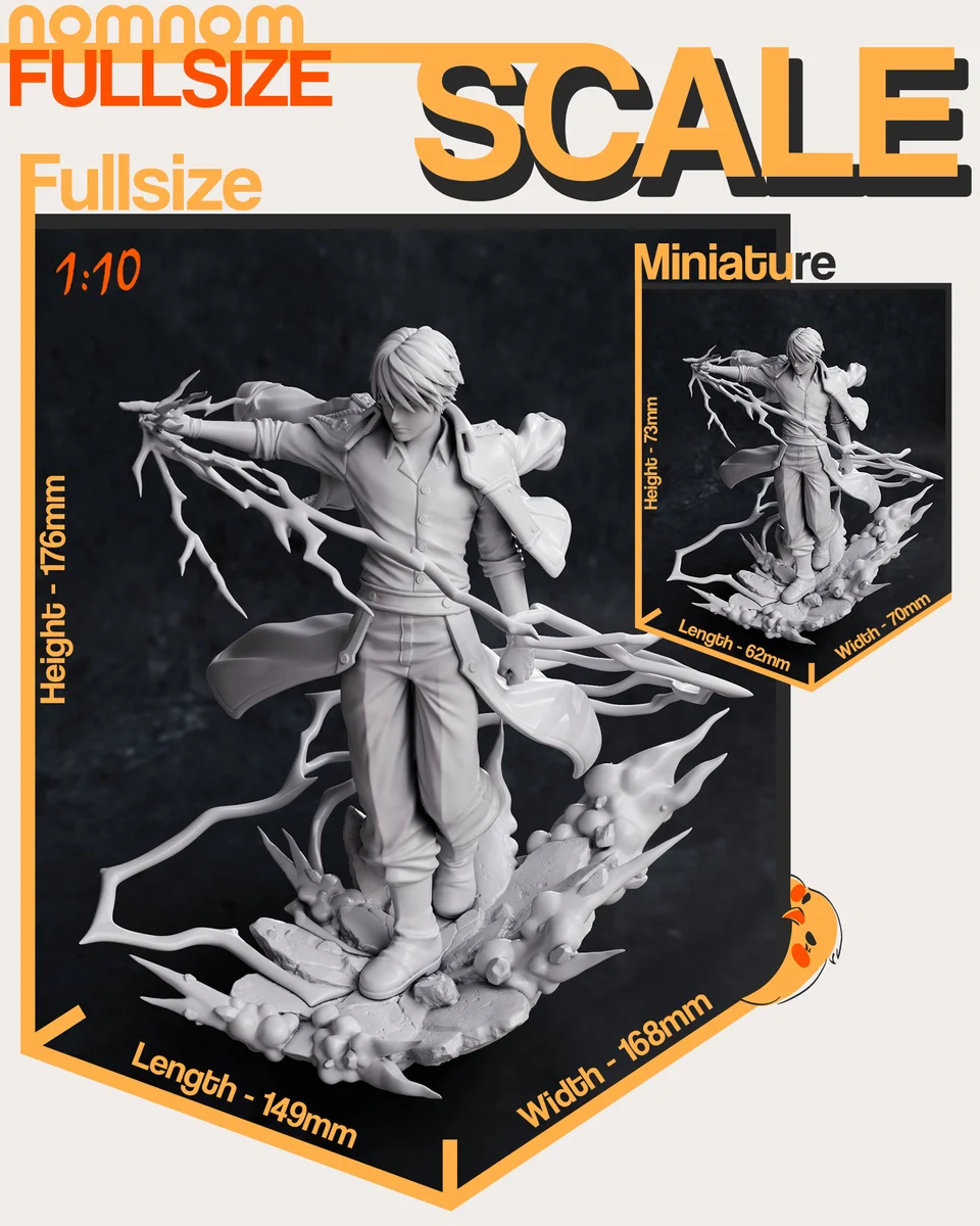 Roy Mustang | Fan Art | 3D Printed Resin Model Garage Kit | *Un-Painted* | Nomnom 4