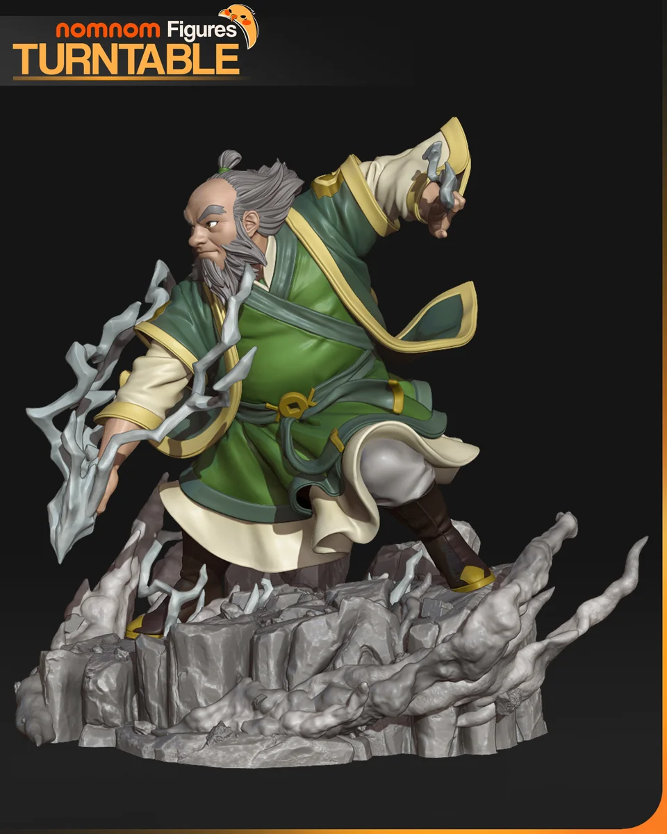 Uncle Iroh | Fan Art | 3D Printed Resin Model Garage Kit | *Un-Painted* | Nomnom 5