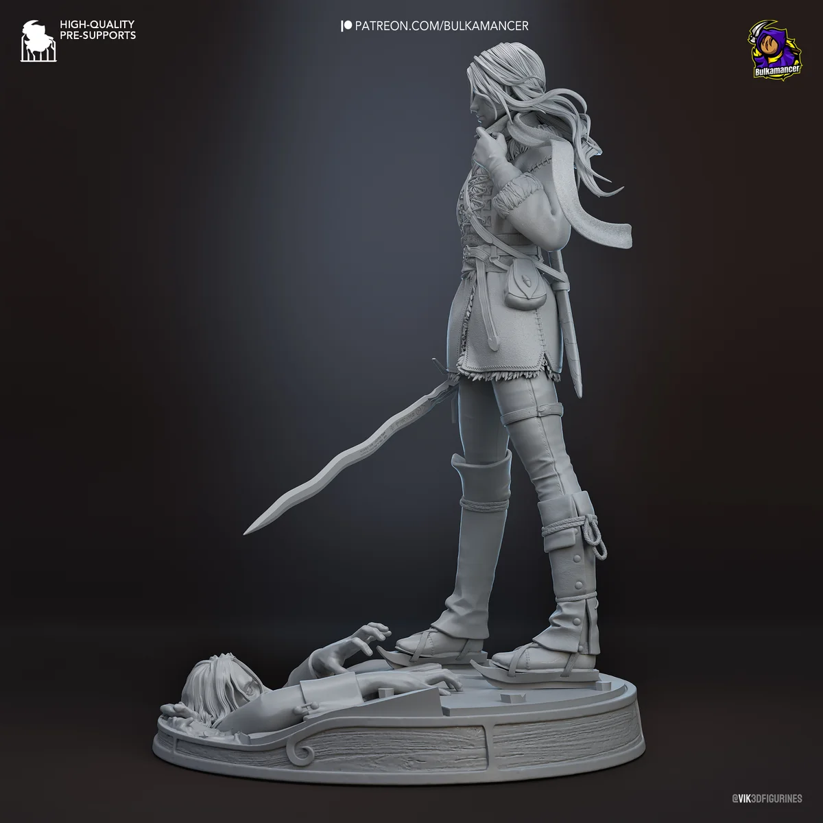 Ciri | Fan Art | 3D Printed Resin Model Garage Kit | *Un-Painted* | Bulkamancer 8