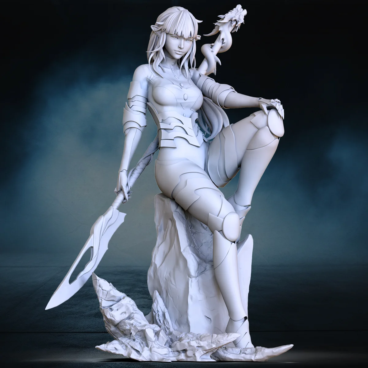 Esil | Fan Art | 3D Printed Resin Model Garage Kit | *Un-Painted* | OXO3D 4
