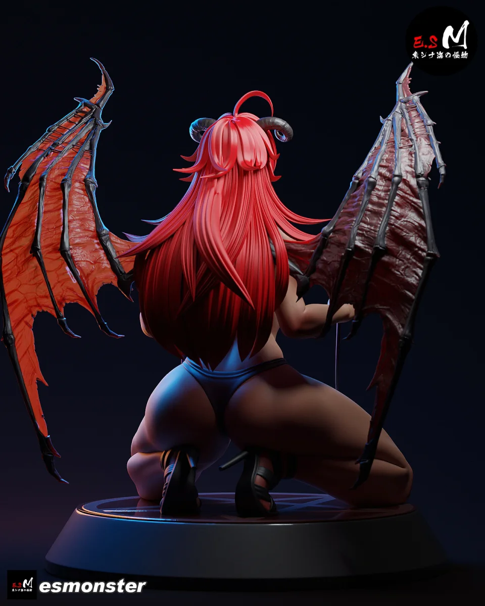 Rias Gremory | Fan Art | 3D Printed Resin Model Garage Kit | *Un-Painted* | ES Monster 5