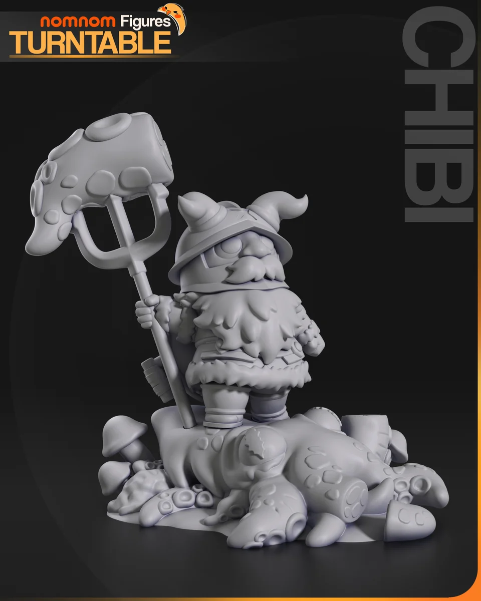 Chibi Senshi | Fan Art | 3D Printed Resin Model Garage Kit | *Un-Painted* | Nomnom 4