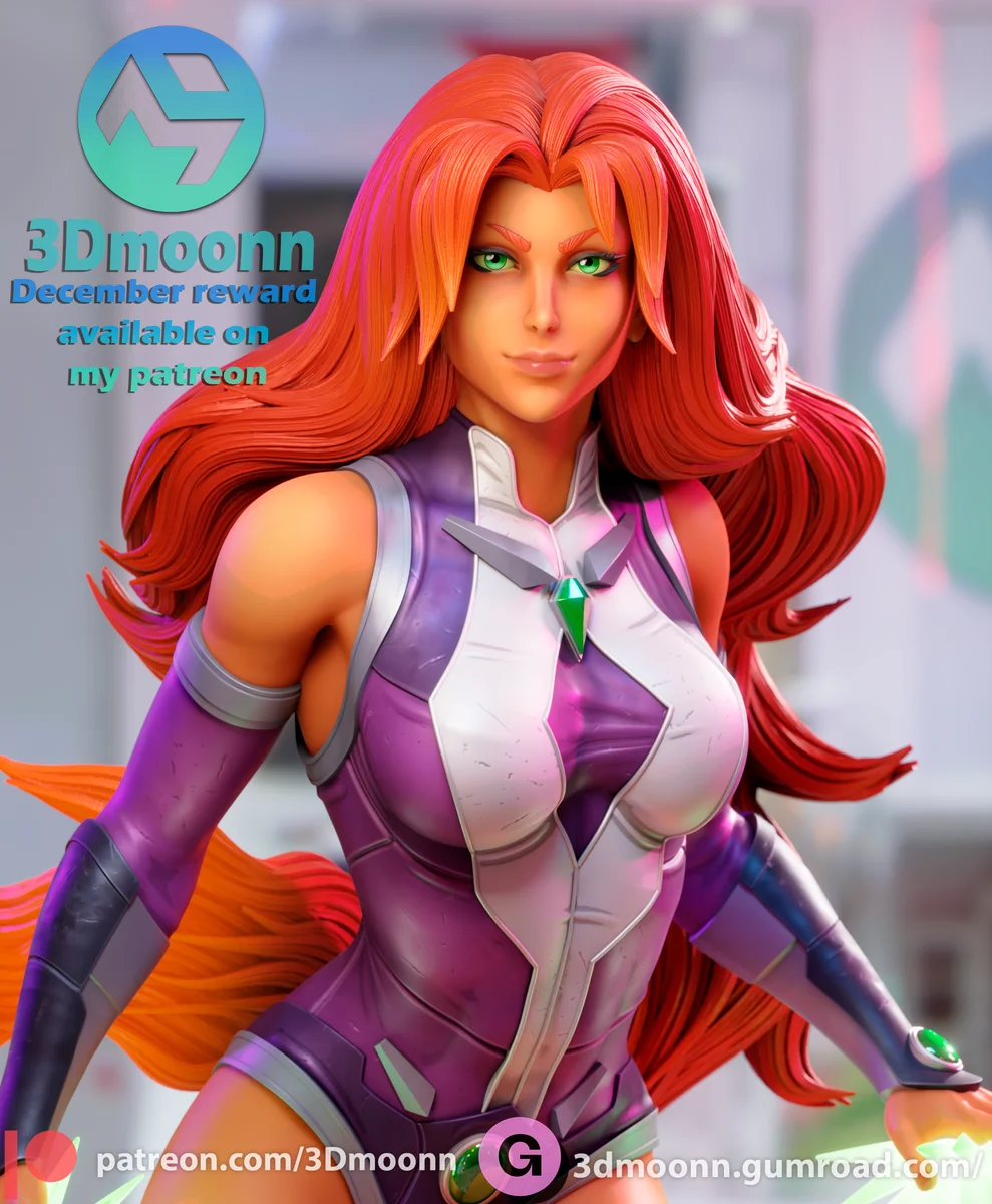 Starfire | Fan Art | 3D Printed Resin Model Garage Kit | *Un-Painted* | 3DMoonn 4