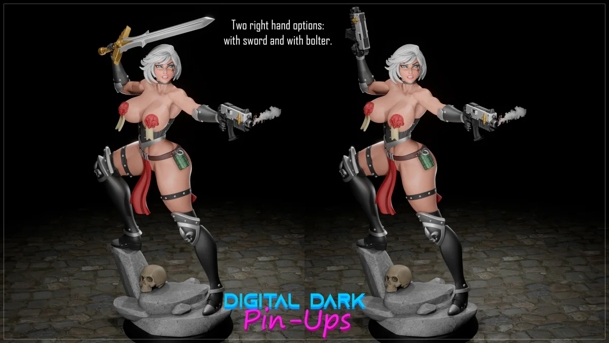 Battle Thicc 2 | Fan Art | 3D Printed Resin Model Garage Kit | *Un-Painted* | Digital Dark 3