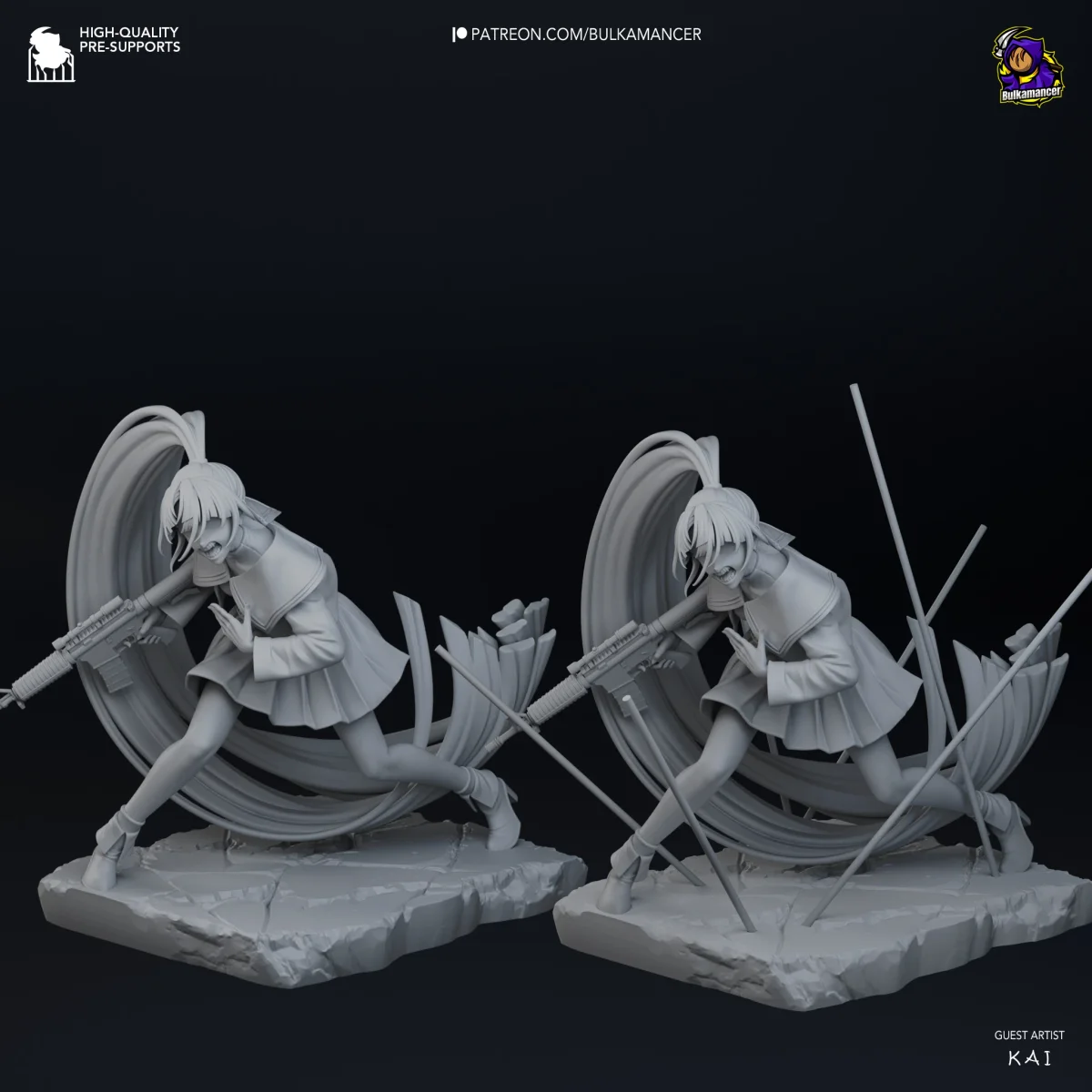 Naima | Fan Art | 3D Printed Resin Model Garage Kit | *Un-Painted* | Bulkamancer 9