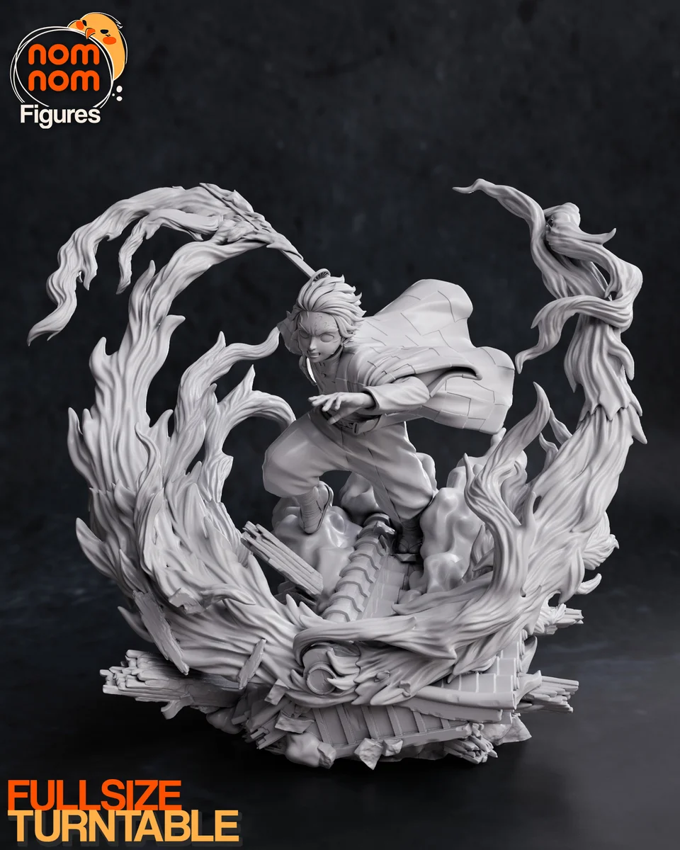 Tanjiro | Fan Art | 3D Printed Resin Model Garage Kit | *Un-Painted* | Nomnom 3
