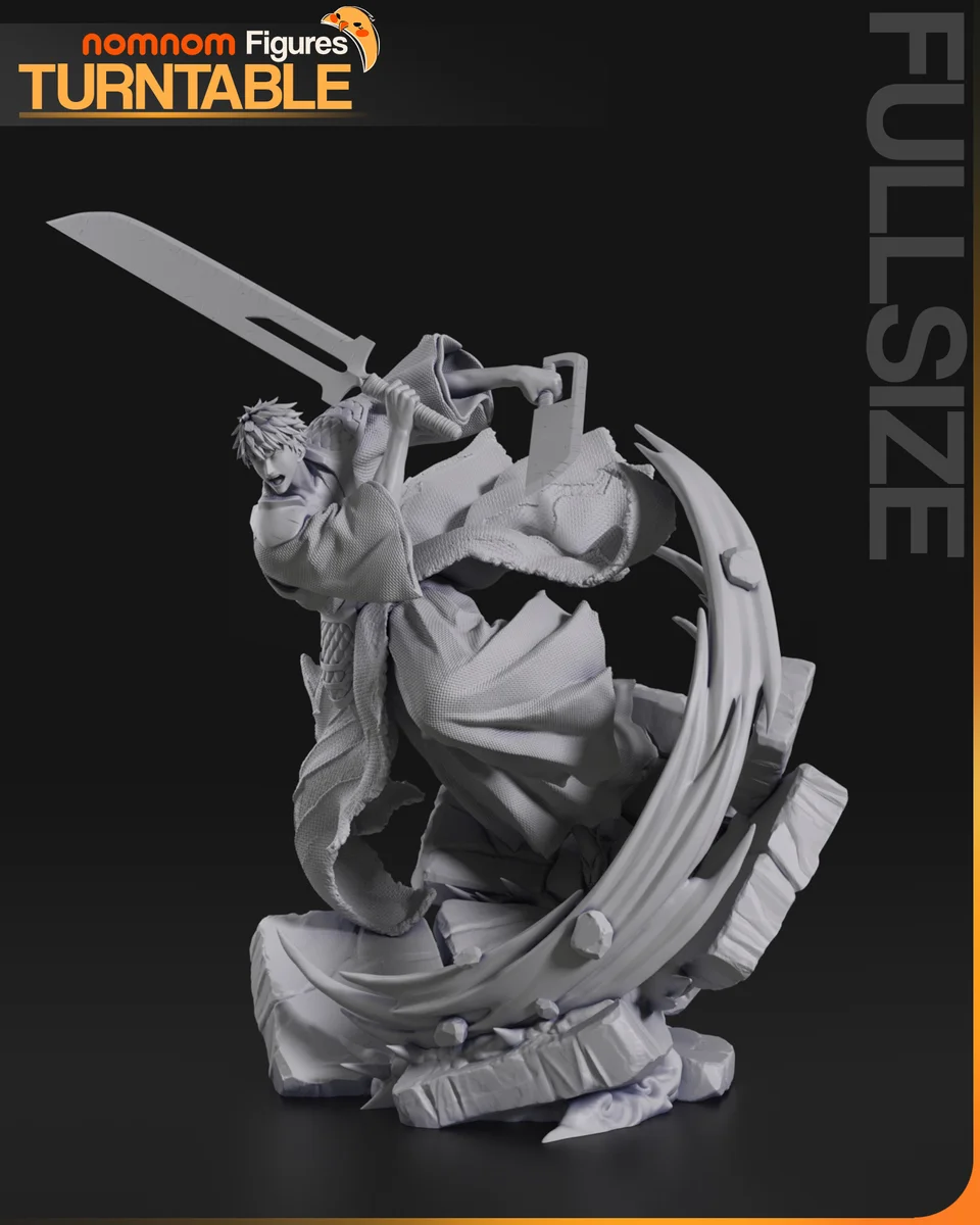 Ichigo Kurosaki | Fan Art | 3D Printed Resin Model Garage Kit | *Un-Painted* | Nomnom 10