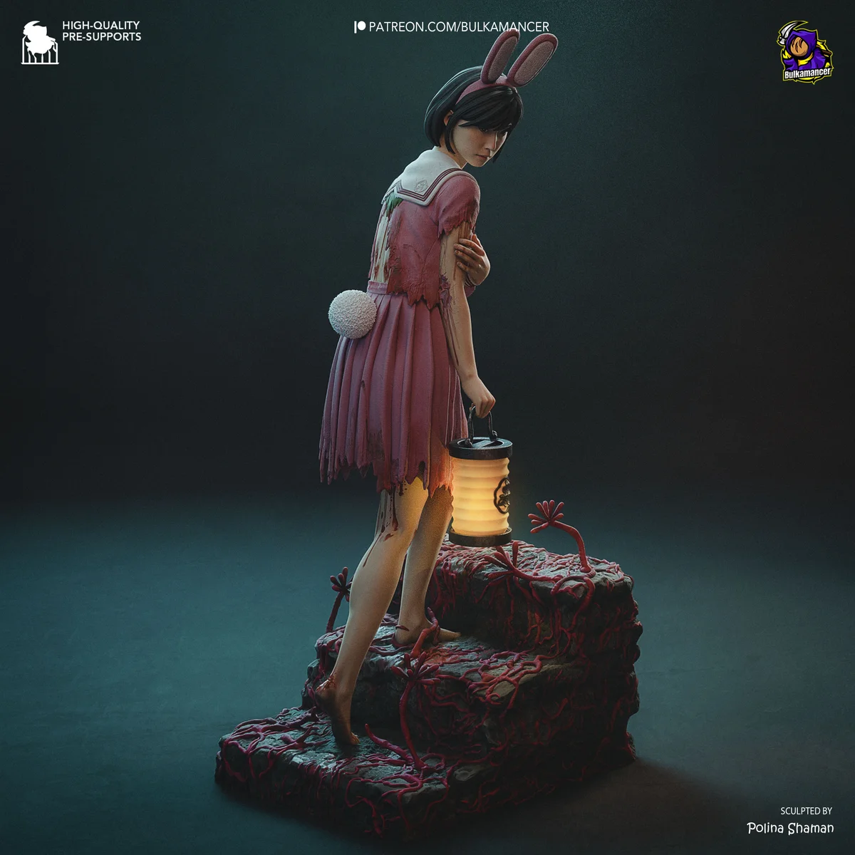 Hinako | Fan Art | 3D Printed Resin Model Garage Kit | *Un-Painted* | Bulkamancer 3