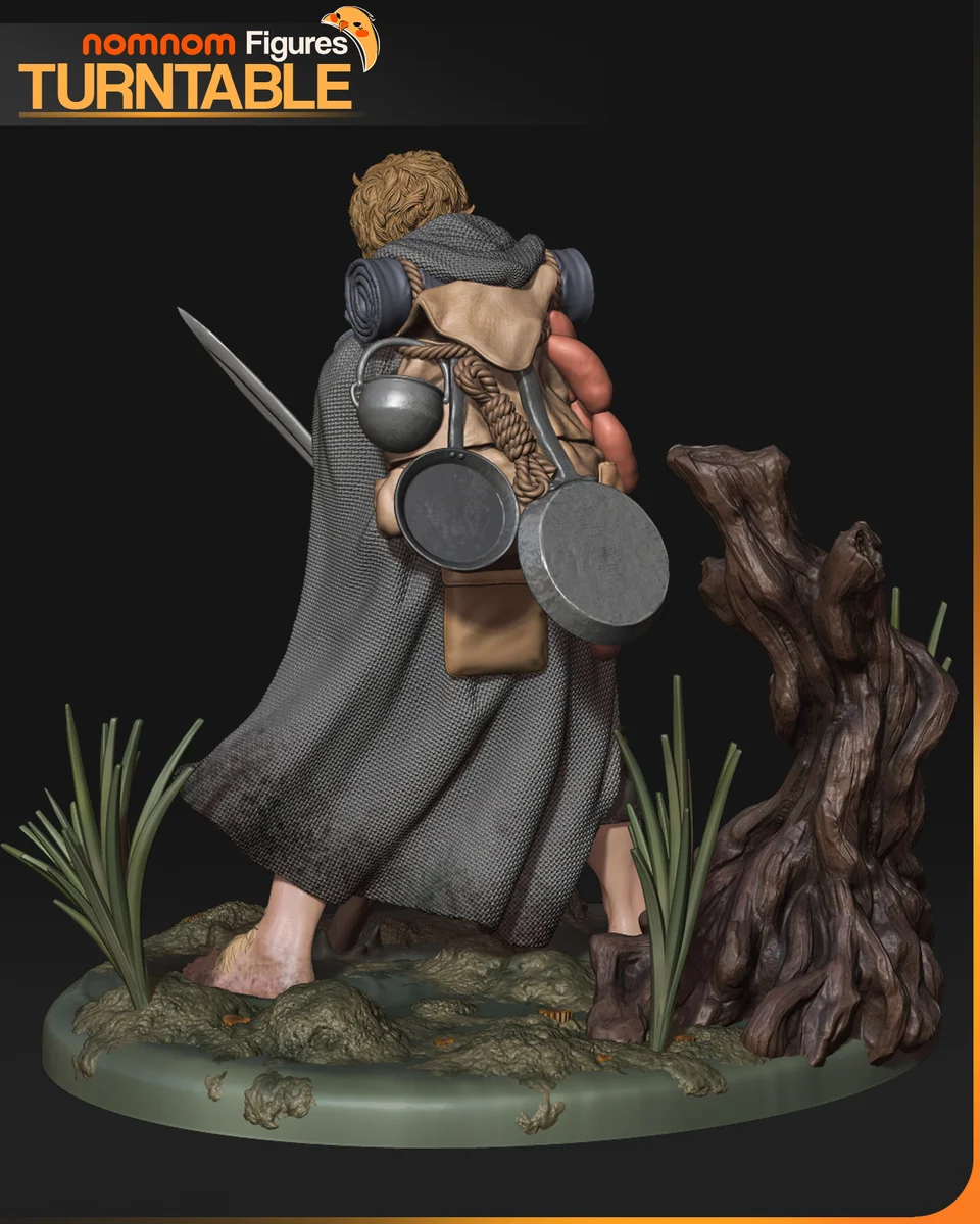 Samwise | Fan Art | 3D Printed Resin Model Garage Kit | *Un-Painted* | Nomnom 5
