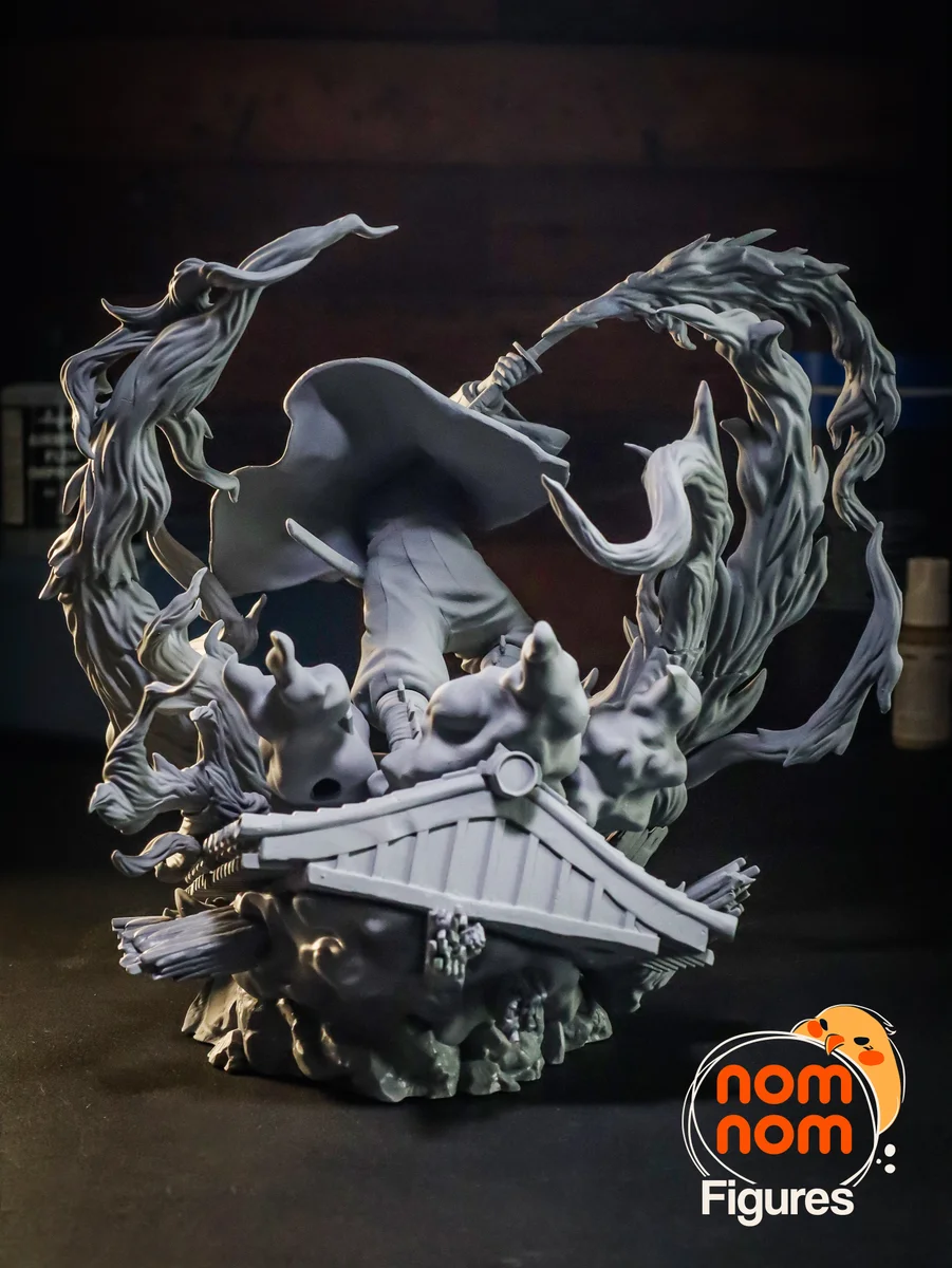 Tanjiro | Fan Art | 3D Printed Resin Model Garage Kit | *Un-Painted* | Nomnom 12