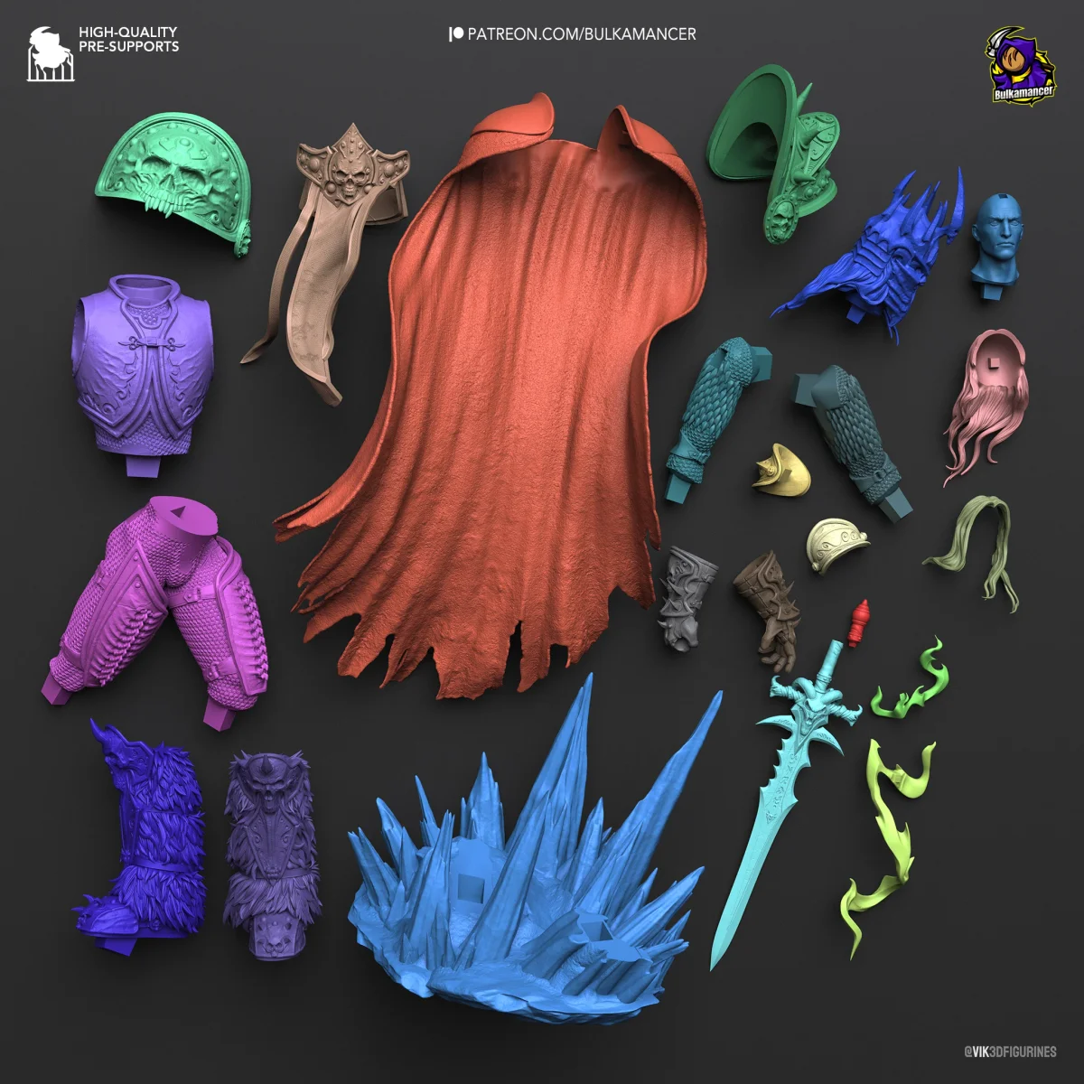 Arthas | Fan Art | 3D Printed Resin Model Garage Kit | *Un-Painted* | Bulkamancer 8