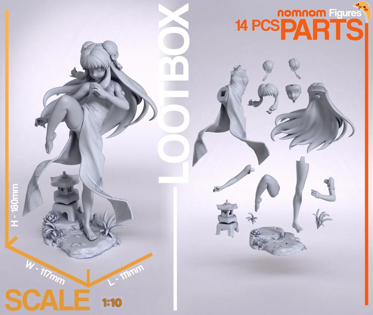 Shampoo | Fan Art | 3D Printed Resin Model Garage Kit | *Un-Painted* | Nomnom 3