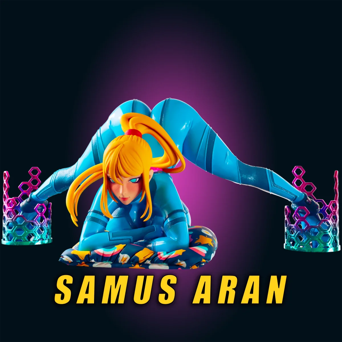 Samus | Fan Art | 3D Printed Resin Model Garage Kit | *Un-Painted* | Officer Rhu