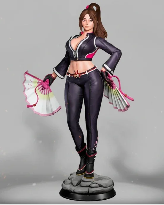 Mai Shiranui (Dress 2 Pose 2) | Fan Art | 3D Printed Resin Model Garage Kit | *Un-Painted* | ES Monster