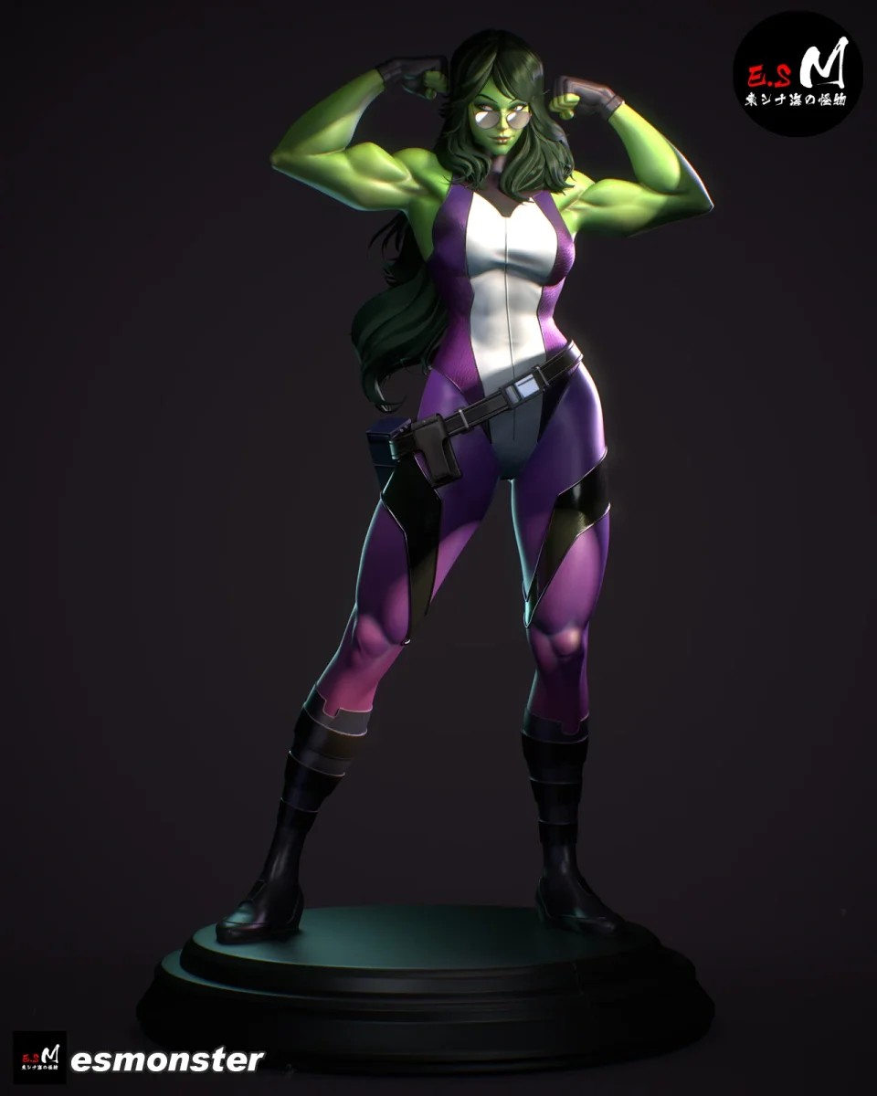 She-Hulk | Fan Art | 3D Printed Resin Model Garage Kit | *Un-Painted* | ES Monster