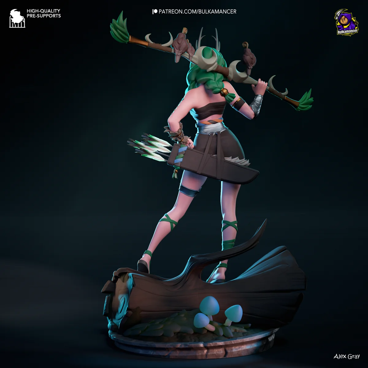 Artemis | Fan Art | 3D Printed Resin Model Garage Kit | *Un-Painted* | Bulkamancer 6