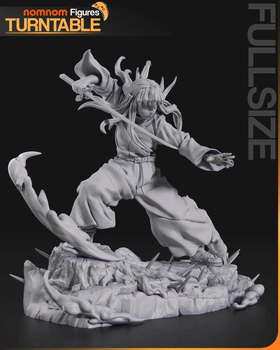 Muichiro | Fan Art | 3D Printed Resin Model Garage Kit | *Un-Painted* | Nomnom 10