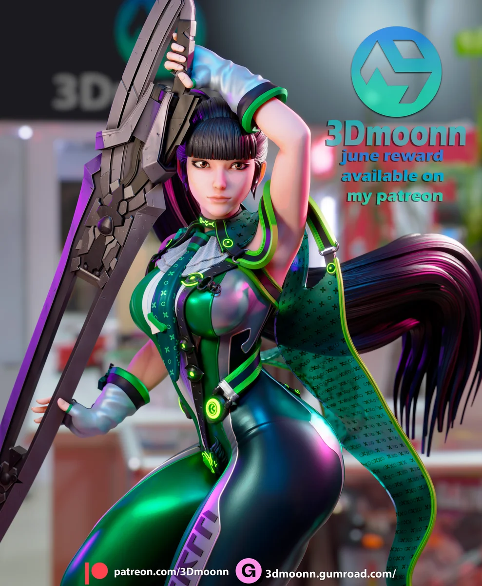 Eve | Fan Art | 3D Printed Resin Model Garage Kit | *Un-Painted* | 3DMoonn