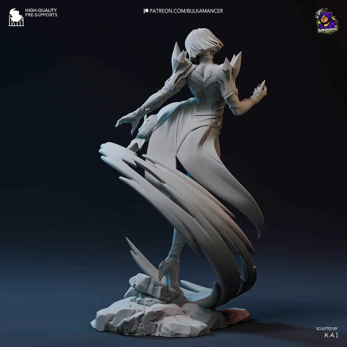 Emma Frost | Fan Art | 3D Printed Resin Model Garage Kit | *Un-Painted* | Bulkamancer 9