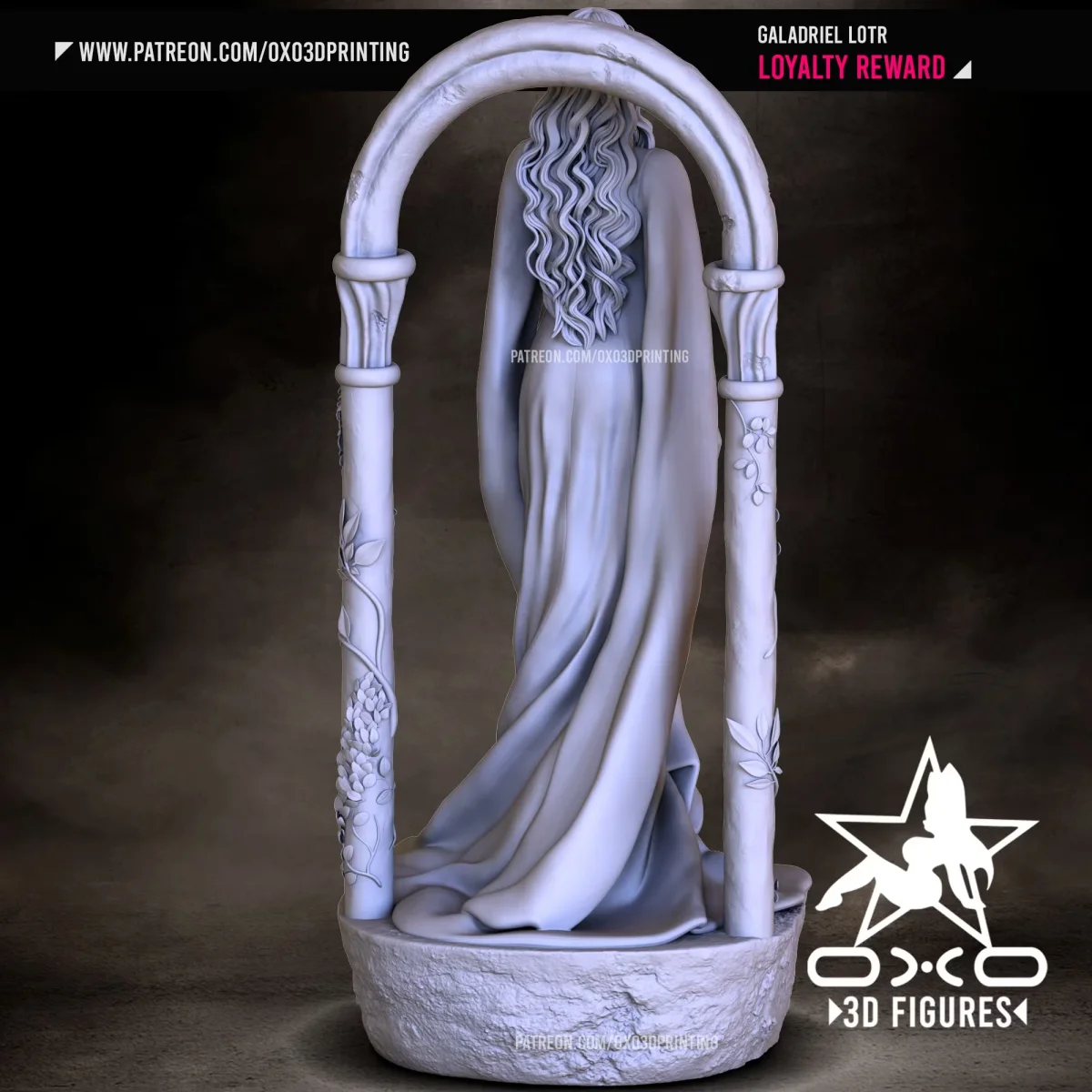 Galadriel | Fan Art | 3D Printed Resin Model Garage Kit | *Un-Painted* | OXO3D 5