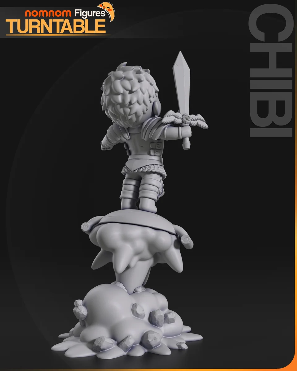 Chibi Laios Touden | Fan Art | 3D Printed Resin Model Garage Kit | *Un-Painted* | Nomnom 6