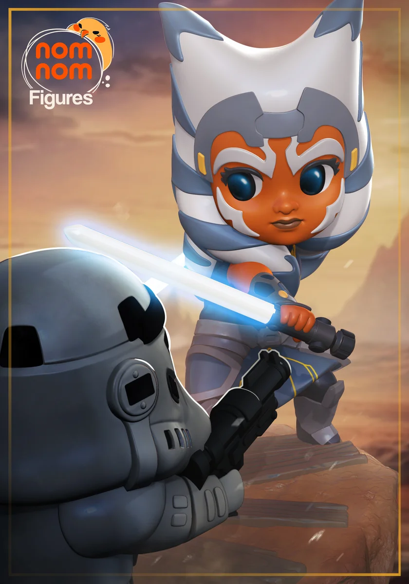 Chibi Ahsoka Tano | Fan Art | 3D Printed Resin Model Garage Kit | *Un-Painted* | Nomnom