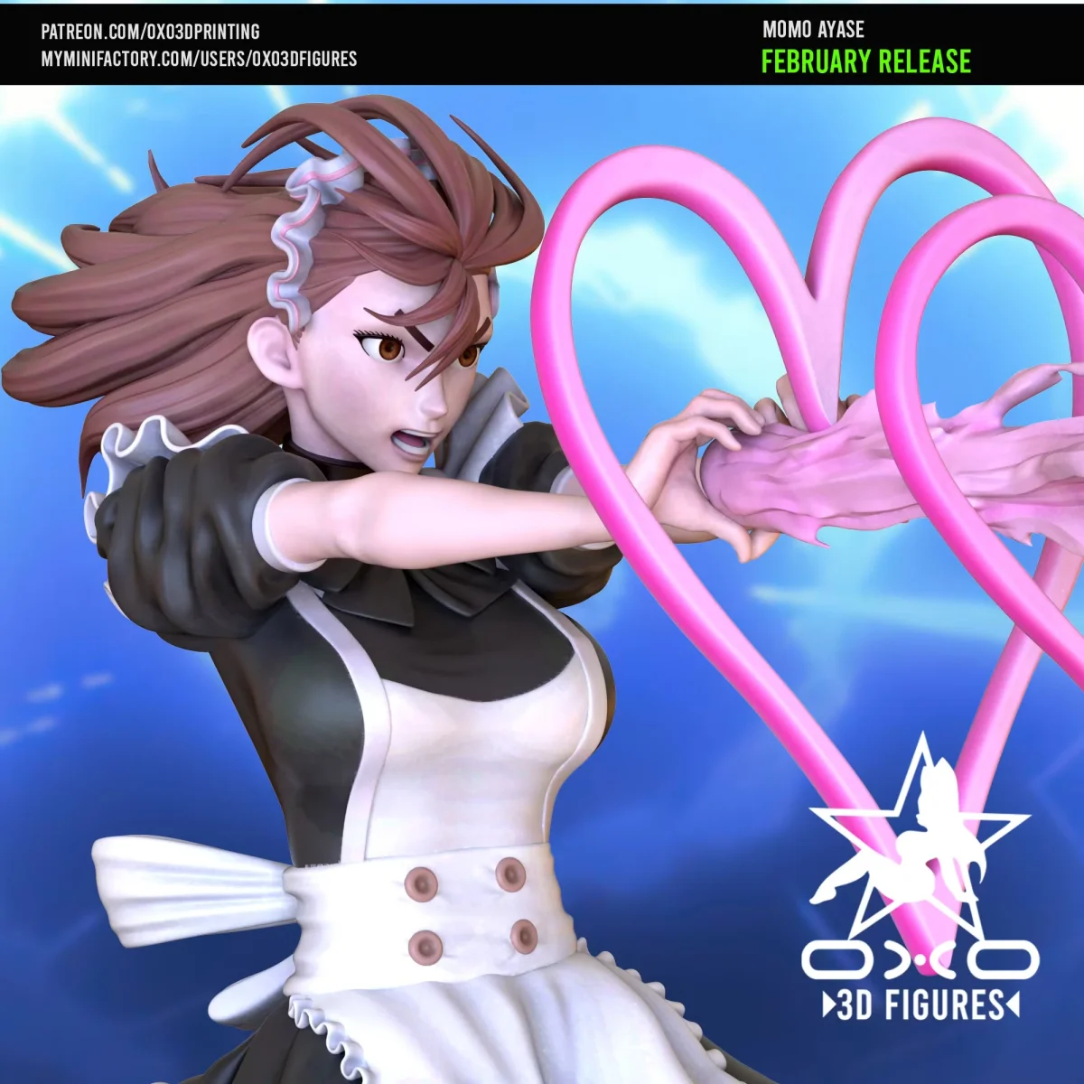 Momo Ayase | Fan Art | 3D Printed Resin Model Garage Kit | *Un-Painted* | OXO3D