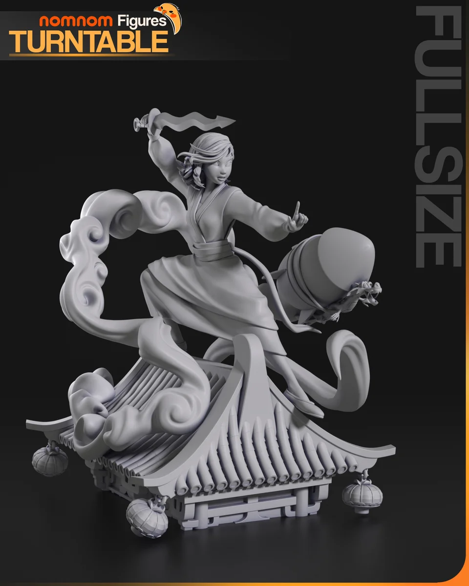 Mulan | Fan Art | 3D Printed Resin Model Garage Kit | *Un-Painted* | Nomnom 5