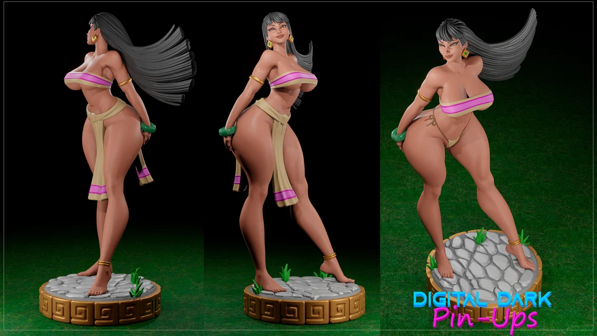 Chel | Fan Art | 3D Printed Resin Model Garage Kit | *Un-Painted* | Digital Dark 5