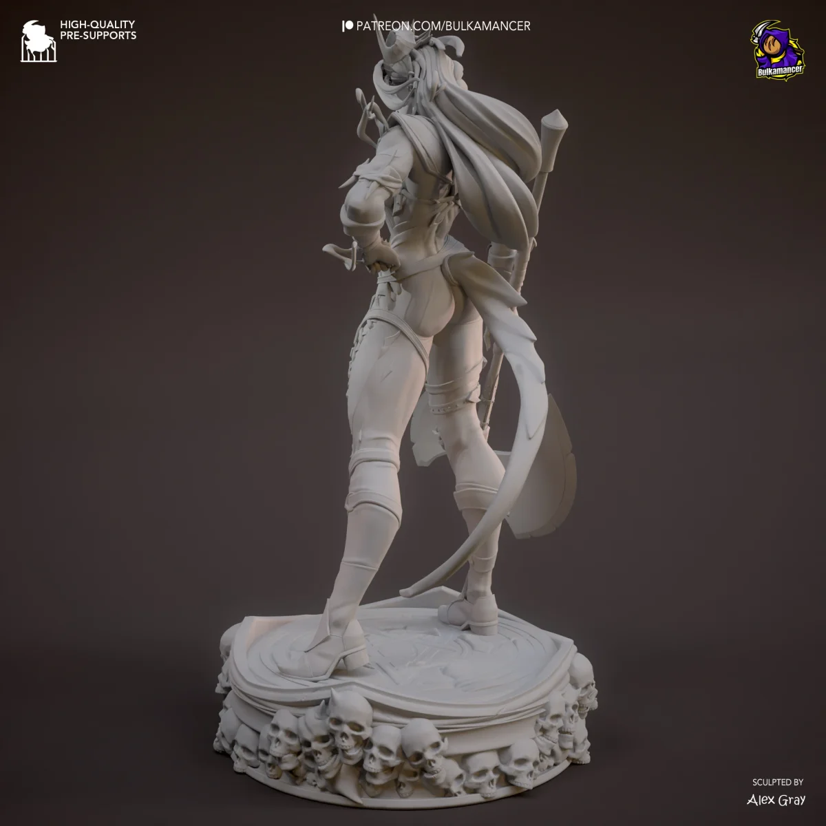 Karlach - Stylized | Fan Art | 3D Printed Resin Model Garage Kit | *Un-Painted* | Bulkamancer 11
