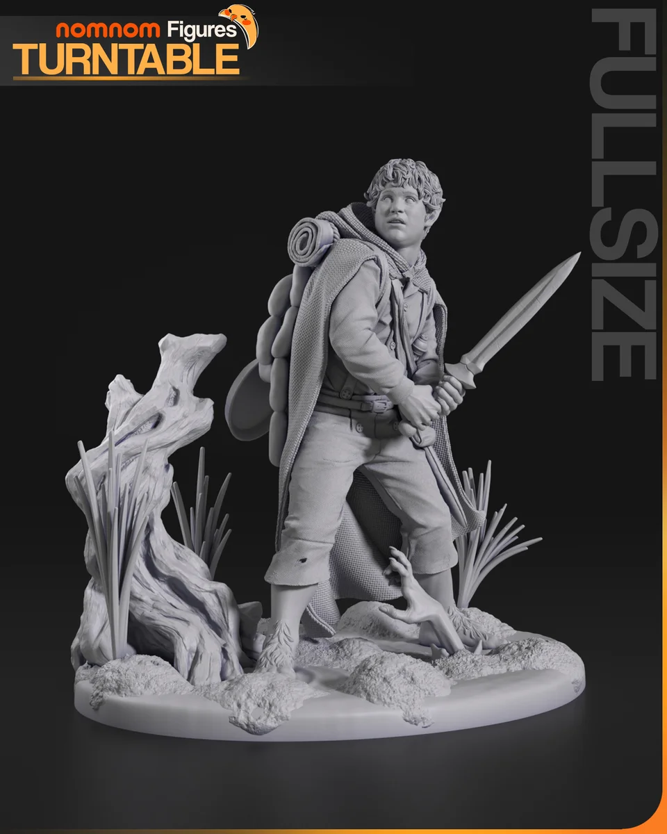 Samwise | Fan Art | 3D Printed Resin Model Garage Kit | *Un-Painted* | Nomnom 8