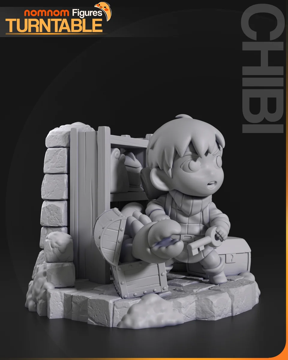 Chibi Chilchuck Tims | Fan Art | 3D Printed Resin Model Garage Kit | *Un-Painted* | Nomnom 4