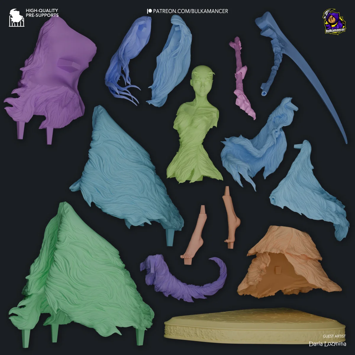 Crossbreed Priscilla | Fan Art | 3D Printed Resin Model Garage Kit | *Un-Painted* | Bulkamancer 5